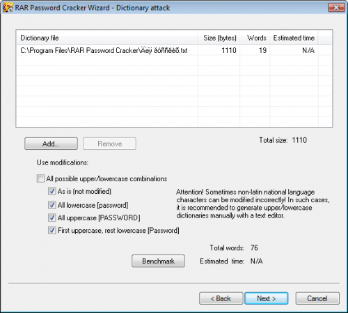 RAR Password Cracker 4.12 - Descargar 4.12