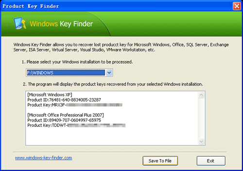Windows Product Key Finder 2.2.6