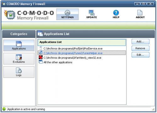 Comodo Memory Firewall 2.0.4.20