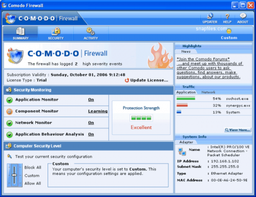 PC Tools Firewall Plus - Descargar 7.0.0.111
